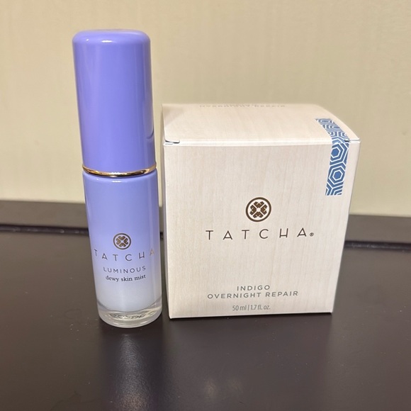Tatcha Luminous Dewy Skin Mist and Indigo Overnight Repair Set